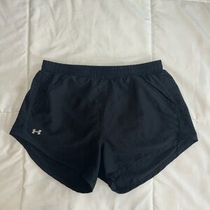 Under Armour Black Athletic Shorts Lightweight Performance